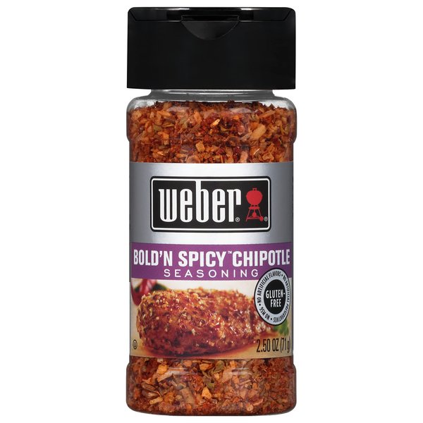 Weber Bold 'N Spicy Chipotle Seasoning, 2.5 Ounce Shaker