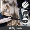 SWEET VIEW 4 Pcs Hair Styling Brush Set with 1 Pcs Edge Brush 1 Pcs Bristle Hair Brush 1 Pcs Rat Tail Comb 1 Pcs Wide Tooth Comb, Hair Comb Set for Slick Baby Hair and Flyaways - Black