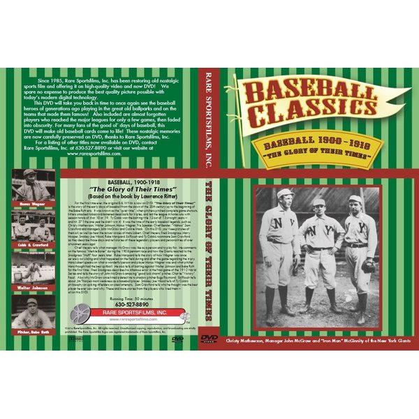 “The Glory of Their Times” BASEBALL 1900-1918 on DVD!