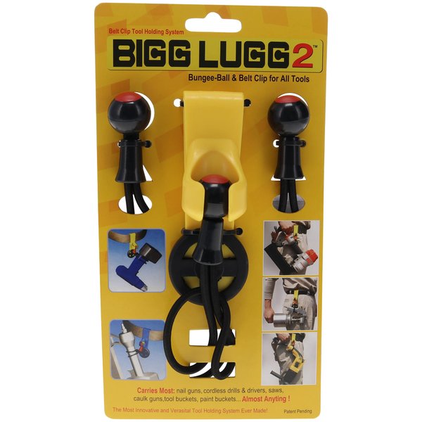 Bigg Lugg BL2-3BM 2 Belt Clip Tool Holding System with 3 Bungee-Balls