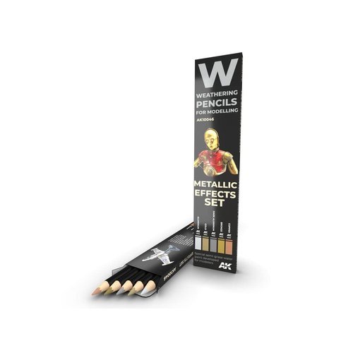 AKI Weathering Pencil Set - Metal Effects