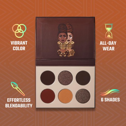 Juvia's Place The Chocolates - Tan, Auburn, Shades of 6, Rich Dark Chocolate Eyeshadow Palette, Professional Eye Makeup, Pigmented Eyeshadow Palette, Makeup Palette for Eye Color & Shine