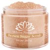 Pure Brown Sugar Scrub, Gentle Exfoliating Natural Body Scrub, Revitalizing Face & Lips Scrubber For Women With Moisturizing Shea Butter & Organic Oils, Cellulite & Stretch Mark Remover Best Gift Idea