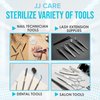 JJ CARE Nail Tool Sterilizer with 70g Glass Beads, High-Temperature Sterilizer for Nail Tools, Sterilizer for Esthetician, Cleaning Pot Sanitizer for Nail Tools, Nail Sterilizer Machine for Salon