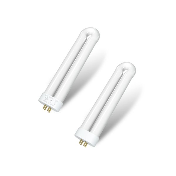 Bug Zapper Light Bulb Replacement for 15W Bug Zapper with 4-Pin Base, Ful 15W-BL U Shaped Twin Tube Bulb for T6 Insect Attracting Lamp, 2 Pack