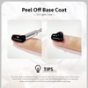 GAOY Peel Off Gel Base Coat for Gel Nail Polish, 16ml Peelable Clear Foundation for Use with UV LED Nail Lamp