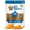 123 Treats - Dog Chews Cow Ears (10 Count) 100% Natural Animal Ears from Free Range Grass Fed Cattle with No Hormones, Additives or Chemicals