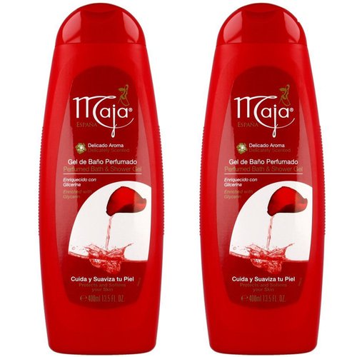 Maja Bath and Shower Gel-Gel De Bano Perfumado 13.5 oz. 2-PACK