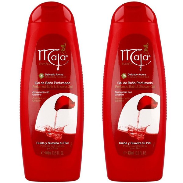 Maja Bath and Shower Gel-Gel De Bano Perfumado 13.5 oz. 2-PACK