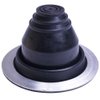 Flashers #1 Black EPDM Flexible Roof Jack Pipe Boot Metal Roofing Pipe Flashing (Pipe OD 1/4" to 2") - 100% Made In The USA