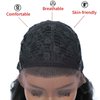 X-TRESS Body Wave Lace Front Wigs 13x1 Small Lace Synthetic Wavy Wig for Women Heat Friendly Swiss Lace with Baby Hair 23 Inches Dark Brown