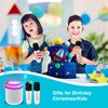 Kids Karaoke Machine, Portable Bluetooth Speaker with 2 Wireless Microphones, Dynamic Lights Karaoke Machine for Kids, Birthday Party Home, Outdoor(White)