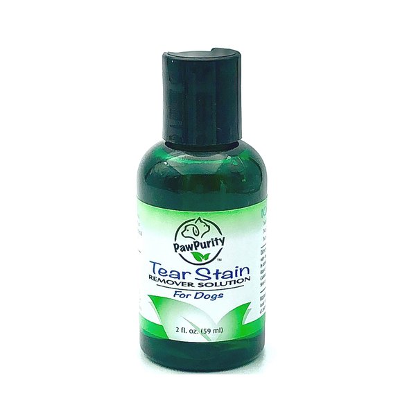 PawPurity Tear Stain Remover - Effective on All Ages and Breeds of Dogs - 2 oz | Natural and Vet Recommended | Say Goodbye to Tear Stains | Eye Stain Remover for White Dogs | Contains Colloidal Silver