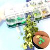 St. Patrick's Day Nail Art Glitters Green Clover Flakes Nail Sequins 3D Shamrocks Nail Art Glitter Design Holographic Leaf Sequin Nails Supplies Shine Lucky Nail Art Stickers Decorations DIY Crafts