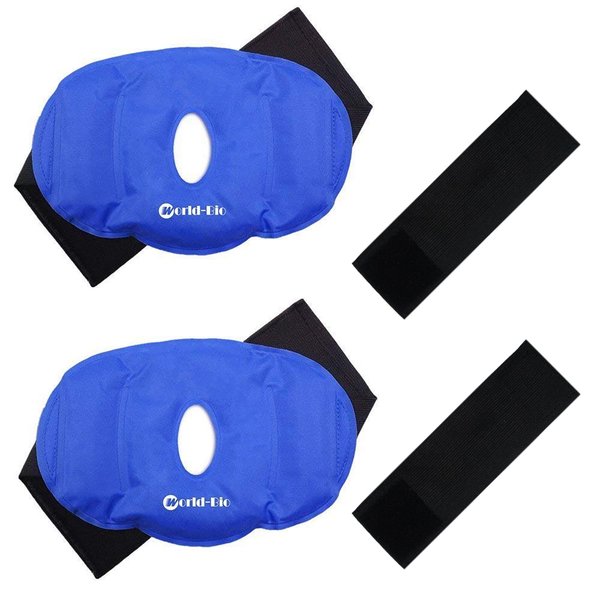 Knee Cold Pack for Injury - 2 Reusable Hot and Cold Ice Packs for Knee Surgery, Joint Pain, Arthritis and Chronic Pain, Relief Swelling, Bruises 9.8" x 6.5" - Adjustable & Flexible for Knees, Elbows