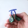 OMG Decor Peacock Claw Clip,Acetate Hair Clips,Small Claw Clips for Women