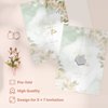 Vellum Jackets - 50 Pack Folded Vellum Jacket for 5 x 7 Invitations, Translucent Vellum Paper for Invitation, Greeting Cards, Photo Prints