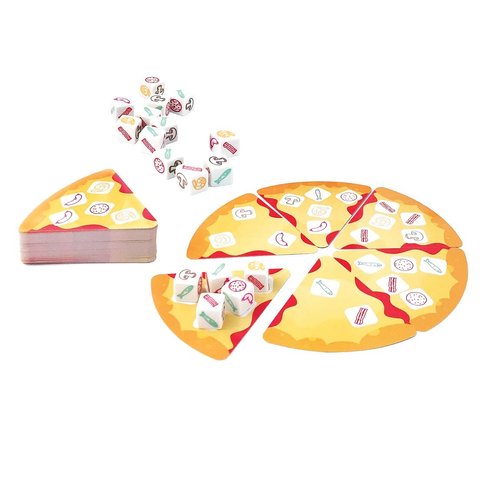 University Games, Pizza Party Dice Game, Dice Game for Kids and Families, Ages 6+