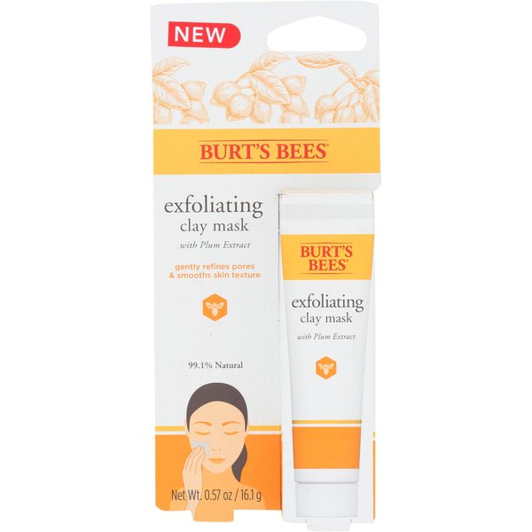 Burt's Bees Exfoliating Clay Mask for Unisex, 0.57 Ounce