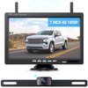 eRapta Wireless Backup Camera 7 Inch Rear View Monitor Kit HD 1080P Easy Installation 2 Channels Waterproof Night Vision Reverse Cam for Camper Van Truck Trailer AWT7