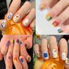 TailaiMei 12 Sheets Abstract Nail Art Stickers, Graffiti Fun Self-Adhesive Nail Decals, Minimalist Art Nail Decoration for Women