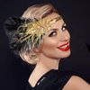 Beaupretty Flapper Headband Roaring 1920s Gatsby Costume Headwear Sequin Wedding Headpiece for Women