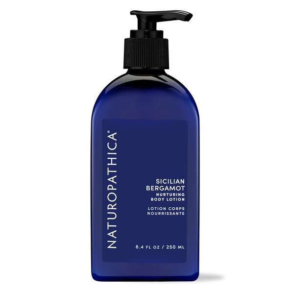 Naturopathica Sicilian Bergamot Hand & Body Lotion, Daily Body Moisturizer with Citrus and Aloe Vera, Body Lotion for Dry Skin, 8.4 fl oz (250 ml)