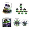Heidaman 150Pcs Monster Truck Birthday Decorations，Monster Truck Party decorations，Monster Truck Birthday Party Supplies，Include Balloon arch,Backdrop, Cake Toppers，Tableware, Tablecloth