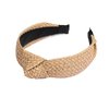 vowyore Fashion Rattan Wide Head Band Boho Headband Summer Bohemian Woven Headwear Hair Head Bands Hair Band for Woman Girl Hair Accessories