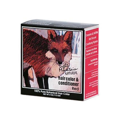 Light Mountain Natural Hair Color and Conditioner Red - 4 fl oz (Pack of 3)