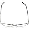 Foster Grant Men's Jagger Square Reading Glasses, Gunmetal/Transparent, 59 mm, 1.50