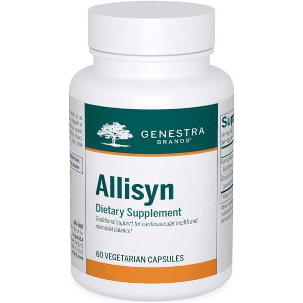 Genestra Brands Allisyn | Garlic and Cinnamon Herbal Supplement | 60 Capsules