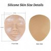 Vitiligo Camouflage Practice Pad, Silicone Realistic Practice Skin for Leukodermia - Leucoderma Concealing Tattoo Training (Light Brown)