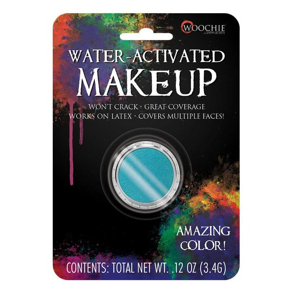 Woochie Water Activated Makeup - Professional Quality Halloween and Costume Makeup - (Teal, 0.1 oz)
