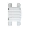 1/4" 4-Way Auto Shut-Off Valve for RO Systems – Quick-Connect Fittings, Food-Grade POM Material, Easy Installation - White