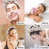 Canitor Spa Headband Wrist Bands Set with Hair Clips Skincare Headband for Washing Face Non Slip Puffy Terry Cloth Makeup Headband Cute Women Teen Girls Gifts Trendy Stuff Hair Accessories