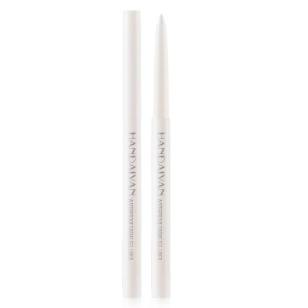 DekRion Eyeliner Pencil, Waterproof Eyeliner Long-lasting, White Eyeliner, High-Pigmented Colorful Eyeliners Easy To Use Eyeliner Pen for Women, White