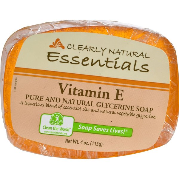 Clearly Natural Glycerine Bar Soap Vitamin E - 4 oz - (Pack of 3)