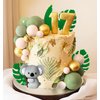 JeVenis Jungle Baby Shower Cake Decoration Koala Cake Topper Safari Animals Cake Decoration Wild One Cake Decoration Two Wild Cake Topper Jungle Safari Animals Party Supplies