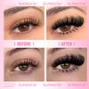 Fluffy Lash Clusters with Bottom Lashes Cluster Eyelash Extensions Thick Volume Individual Lashes 320pcs ALPHONSE Lash Extension Clusters for Beginners (150D+200D, 12-20mm)