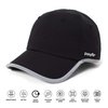 Ponyflo Performance Ponytail Running Hat - Ponytail Hats for Women - High Ponytail Hats for Women - Baseball Cap Women Black