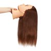 Hairingrid Mannequin Head 20"-22" 100% Human Hair Hairdresser Cosmetology Mannequin Manikin Training Head Hair and Free Clamp Holder (1906LB0414)
