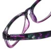 Calabria R773 Designer Colorful Reading Glasses +3.00 Purple Men Women Classic Readers Trendy Eyeglass w/Soft Case