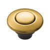 Moen Brushed Gold Garbage Disposal Air Switch Coordinating Decorative Button, Decorative Button Only, Housing Required, AS-4201-BG