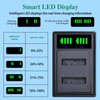 EN-EL20 EN-EL2a Battery Charger is Suitable for Cameras Coolpix P1000, P950, DL24-500, Coolpix A, 1 AW1, 1 J1, 1 J2, 1 J3, 1 S1, 1 V3 Digital Cameras LED USB Display Dual Charging