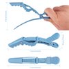 OBSCYON Plastic Non Slip Hair Clips for Women, Professional Alligator Hair Clips, Hair Styling Clips Sectioning Clips of Hair Salon (10PCS Macaroon)