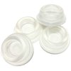 Door Stopper Wall Protector [4 Pack] - Clear Self Adhesive Rubber Door Bumpers. Prevent Damage to Walls from Door Knobs Handles - Door Stop