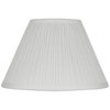 Antique White Small Empire Mushroom Pleated Lamp Shade 5" Top x 11" Bottom x 7.5" High (Clip-On) Replacement - Springcrest