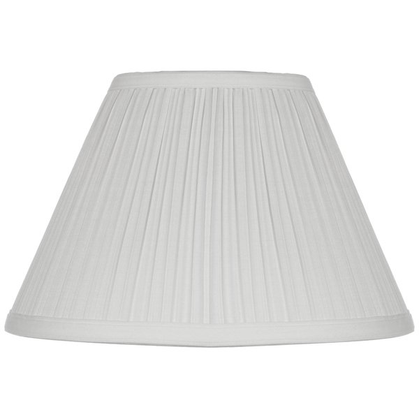 Antique White Small Empire Mushroom Pleated Lamp Shade 5" Top x 11" Bottom x 7.5" High (Clip-On) Replacement - Springcrest