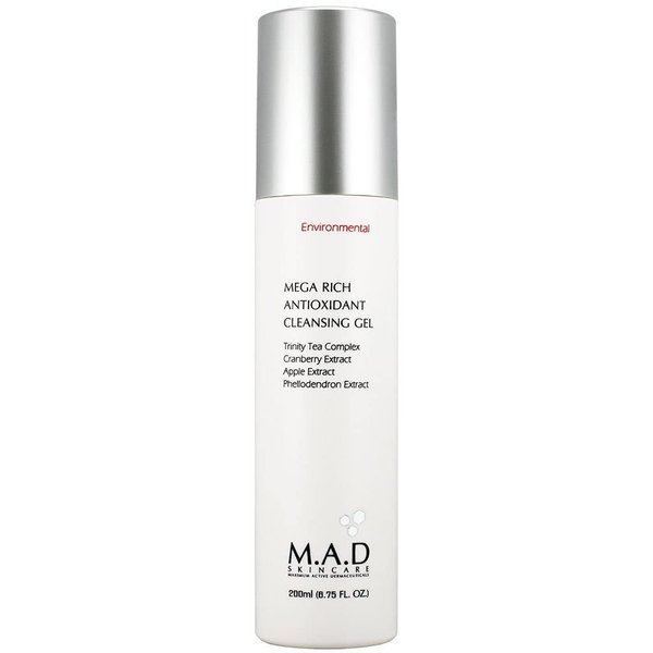 M.A.D Skincare Environmental Mega Rich Antioxidant Facial Cleansing Gel 6.75 oz.